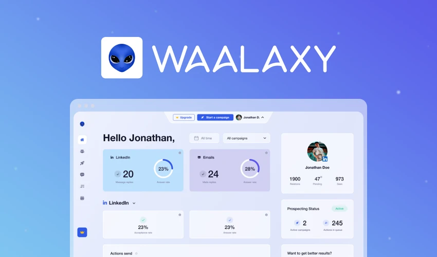 ($59) Waalaxy Appsumo Lifetime Deal – $10 Discount For New Users