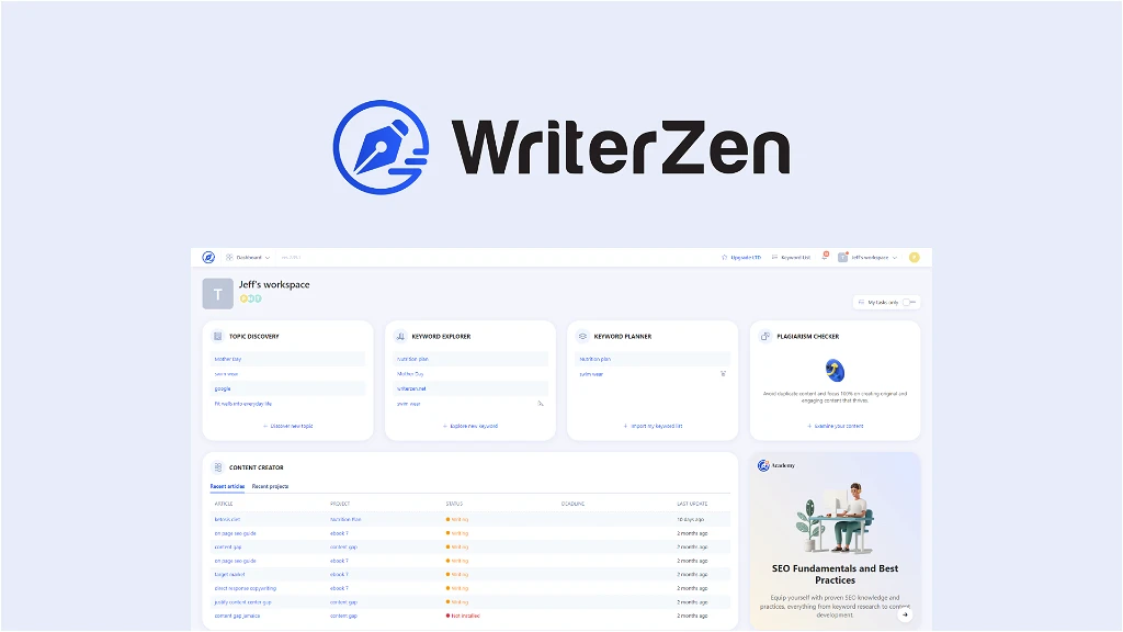 WriterZen: A Powerful Alternative for Streamlining Your Content Workflow